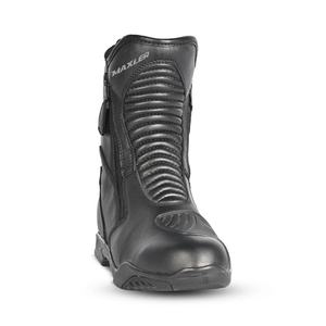 Chaussures de moto unisexes personnalisées, coupe-vent, grande taille, durables, imperméables, en cuir organique, équipement de protection pour la conduite, logo personnalisable - Product Image 3