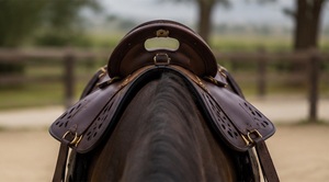 Silla de montar western de cuero PU de la mejor calidad, silla de compresión para entrenamiento de caballos, hecha a medida para caballos - Product Image 4