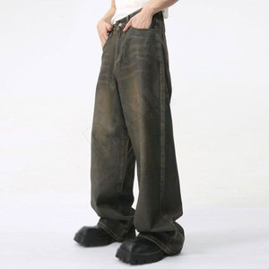 Pantalones Vaqueros Holgados para Hombre, Lavados, de Alta Calidad, con Logotipo Personalizado, el Mejor Diseño - Product Image 3