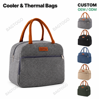 Sac à dos isotherme tendance noir réutilisable et étanche en tissu Oxford 24L pour le travail quotidien, les voyages et les repas – Offre Spéciale