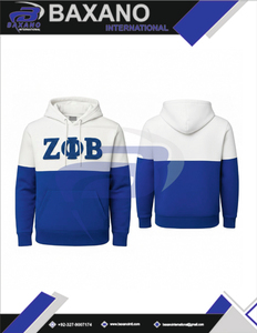 Sudadera con Capucha Oversize Color Block de la Hermandad Zeta Phi Beta ZPB, Prenda Griega de Alta Calidad en Algodón y Poliéster - Product Image 6
