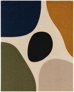 Tapis pour salon, fait main, minimaliste, géométrique, tissé à la main en laine, tapis moderne, tapis design personnalisé pour la maison - Product Image 1
