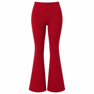 Custom High Waist Quick Drying Hip Lifting Yoga Pants Outdoor Gym Women <b>Flare</b> <b>Leggings</b> Nylon Spandex Workout Sports Fitness Leg - Product Image 1