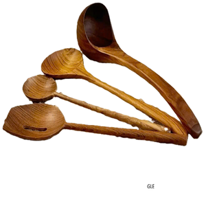 Cuillères en bois dur écologiques de qualité supérieure polyvalentes, ustensiles de service durables pour cuisines saines - Product Image 6