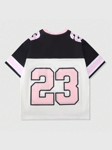 เสื้อฟุตบอลอเมริกันพรีเมียมแบบสั่งทำพิเศษสำหรับผู้ชาย ผ้าตาข่ายระบายอากาศ แขนสั้น ซับเหงื่อ ป้องกันแบคทีเรีย เป็นมิตรกับสิ่งแวดล้อม รุ่นพลัส - Product Image 2