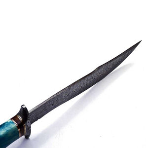 Cuchillo Bowie de Caza de Acero de Damasco Forjado a Mano Personalizado, con Mango de Madera, OEM Disponible, el Mejor Cuchillo para Camping, Supervivencia y Caza al Aire Libre - Product Image 6