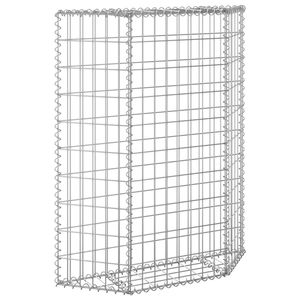 Jardinera Elevada Gabion de Acero Galvanizado Plateado 31.5x7.9x39.4 pulgadas para Macetas y Jardineras - Product Image 4