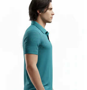 Chemises polo pour hommes de qualité supérieure, mélange coton et polyester, logo personnalisé, vêtements décontractés pour le bureau, uniforme de golf, vente en gros, fabricant d'usine - Product Image 1
