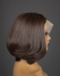 Perruque Lace Front en Cheveux Humains Vierges Remy à Cuticules Alignées pour Femmes Noires, Personnalisable, Colorée, Densité 180% - Product Image 1