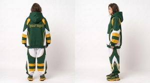 Conjunto Deportivo Unisex Personalizado, 20% Poliéster, 80% Algodón, Estilo Holgado con Capucha, 2 Piezas, Ropa Urbana, Felpa Gruesa con Acabado Ácido - Product Image 2