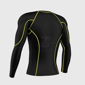 Ensemble de survêtement de compression 2 pièces pour homme, manches longues, tenue de sport active pour la gym, marque privée, fourniture OEM - Product Image 4
