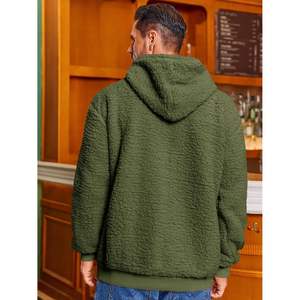 2025 Sudadera con capucha de Sherpa esponjosa para hombre, Jersey informal de manga larga con bordado 3D, sudadera de invierno antiarrugas, tallas XXS a XL - Product Image 4