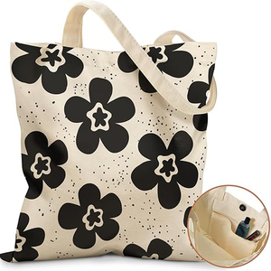 Bolsa de Compras Reutilizable de Lona de Algodón Resistente, Ecológica, Grande, con Logotipo Personalizado, Pedido al por Mayor - Product Image 4