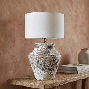 Vase en céramique rustique en terre cuite Baselamp 02, fait main, 33 cm, pour la décoration de la maison et des hôtels, vase de table, vente en gros - Product Image 4