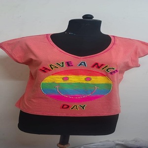 Women Cotton V Neck <b>T</b> <b>Shirt</b> Wholesale Manufacturer Supply for Best Price - Product Image 1