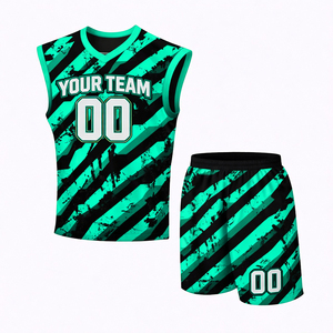 Maillot et short de sport pour homme, taille plus, séchage rapide, antibactérien, imprimé numérique, hiver, 100% polyester - Product Image 6