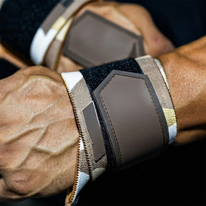 Brown Color Deadlifting Wrist Wraps Best Selling Modern Design <b>Straps</b> With Custom Designed Logo Wholesale Cheap Price Wraps - Product Image 4