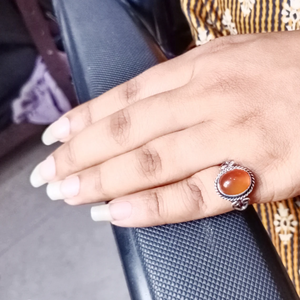 Anillo Boho de Cornalina en Plata 925, Joyería Artesanal con Piedras Preciosas, Regalo Único para Mujer - Product Image 3