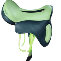 Selle d'endurance de cheval anglais fait main PVC/cuir couleur personnalisée poids léger d'Inde
