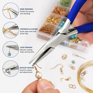 Alicates de Punta Larga de 150 mm, Herramienta de Precisión para Joyería, ZetomedPro - Product Image 5