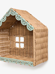 High Quality Natural Rattan House <b>Wall</b> <b>Shelf</b> Handmade Wicker <b>Floating</b> <b>Shelf</b> Kids Nursery Room <b>Wall</b> Decor Display Organizer OEM - Product Image 6