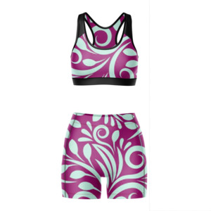 Conjunto Deportivo de 2 Piezas para Mujer, Personalizado al por Mayor, Transpirable, para Yoga, Running y Entrenamiento, con Sujetador Deportivo y Pantalones Cortos de Cintura Alta, Ropa Deportiva para Gimnasio y Fitness - Product Image 5
