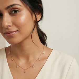 Pendentif en diamant naturel de 0,15 ct, certifié IGI, taille brillant rond H-I, clarté VS-SI, diamant extraits de la terre, collier solitaire en or, bijoux - Product Image 1