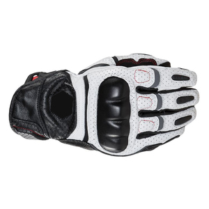 Guantes Profesionales de Motocicleta de Cuero Negro, Perforados, para Verano, con Protección de Nudillos Duros, Pantalla Táctil Completa - Product Image 4