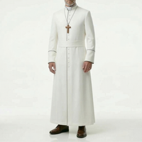 Robe de Prêtre Haut de Gamme Personnalisée Broderie Sur Mesure Vêtement Liturgique Respirant Confortable Tenue Religieuse Vente en Gros