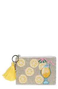 Porte-monnaie artisanal en perles de rocaille Golden Queen, ce porte-monnaie en perles de rocaille est le parfait accessoire. - Product Image 4