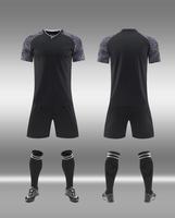Setelan Jersey Sepak Bola Kustom Dewasa Remaja Seragam Tim Latihan Pertandingan 100% Poliester Bernapas Cepat Kering