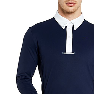 Chemises d'équitation pour femmes de haute qualité OEM, manches longues, sous-vêtement d'équitation en polyester et coton, personnalisables - Product Image 3