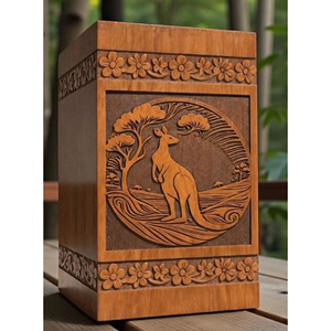 Affordable Wooden Urn for Ashes – Simple Cremation Container <b>Keepsake</b> urn <b>Memorial</b> <b>Keepsake</b> by AYAANS - Product Image 2
