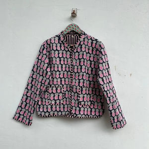 Chaqueta acolchada Bohemia para mujer, abrigos de retazos hechos a mano, chaqueta acolchada de algodón transpirable de longitud larga, estilo indio, novedad - Product Image 1