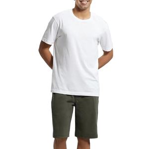 Shorts pour hommes unisexes de qualité supérieure, en toile polyester/coton, unis, teints, écologiques, respirants, à séchage rapide, imprimés sur mesure - Product Image 1