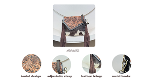 Bolso bandolera con flecos y sobres de cuero para mujer de alto rendimiento 2025, bolsos de hombro de piel de vaca de diseñador de lujo de alta calidad - Product Image 3