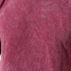 T-shirt en coton à manches courtes pour homme, couleur unie, effet délavé, col rond, coupe classique, tricot jersey décontracté, vente en gros - Product Image 5