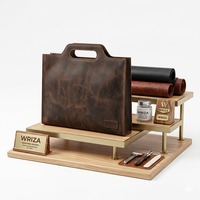 Porte-documents d'affaires en cuir véritable Crazy Horse de haute qualité, classique, vintage, imperméable, grande capacité, de la marque Wriza
