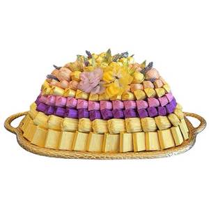 Elegante Bandeja de Chocolate Hecha a Mano, Estilo Moderno, Bandeja Dorada para Servir Postres, Perfecta para Bodas y Ocasiones Especiales, Mejor Precio - Product Image 6