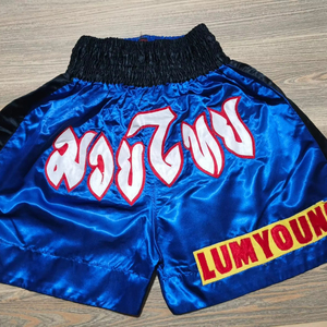 Shorts de Muay Thai de haute qualité avec tissu à séchage rapide, coupe ample et fentes latérales flexibles pour une meilleure mobilité, service OEM disponible. - Product Image 1