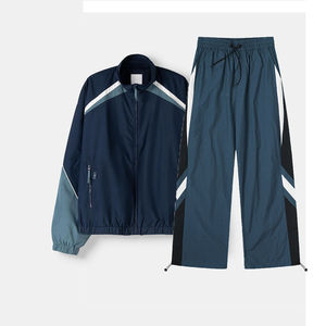 Conjunto de Chaqueta Cortavientos para Hombre 2026, Diseño Color Block, Mangas Largas y Cortavientos Corto, Conjunto de Ropa Exterior Unisex - Product Image 5