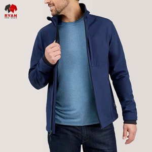 Veste Softshell de Qualité Supérieure pour Hommes Fermeture Éclair Tissu Respirant avec Logo Personnalisé - Product Image 4