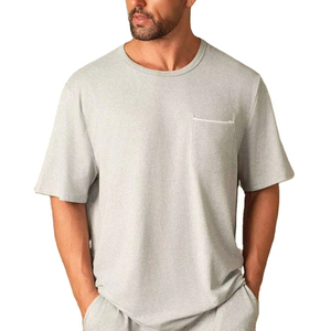 Solid Color Plain Windproof and Winter Two-Piece Style Men's Sportswear <b>Set</b> Breathable <b>Knitted</b> Plus Size Men Street <b>Sets</b> High - Product Image 6