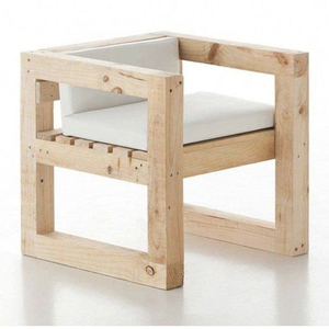 เก้าอี้ทานข้าวไม้สไตล์มินิมอลทันสมัย ดีไซน์โครงเหลี่ยม สำหรับใช้ในบ้าน - Product Image 3