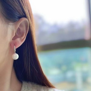 Pendientes de Perlas de Agua Dulce de 7-8 mm Estilo Reina para Mujer, Elegantes y con Temperamento, con Joyería de Perlas Naturales en Oro de 14K - Product Image 4