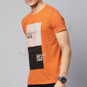 Nueva Colección, Camisetas Color Naranja para Hombre, Venta al Por Mayor, Camisetas Personalizadas Casuales Unisex para Hombre, Tallas Grandes - Product Image 3