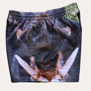 Custom Footy <b>Shorts</b> OEM ODM Sublimated Australian Football Teamwear Drawstring Knitted Mid Quick Dry Athletic <b>Shorts</b> - Product Image 6