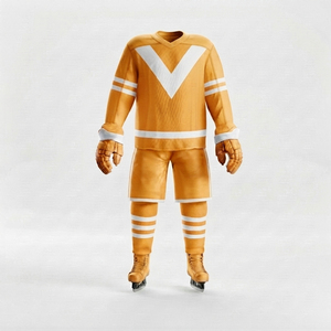 Uniforme de Hockey sobre Hielo de Alta Calidad, Conjunto de Jersey y Uniforme de Hockey sobre Hielo, Tela Ligera que Absorbe la Humedad, Ropa de Equipo Cómoda - Product Image 4