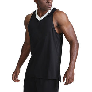 Vente flash - Débardeur sans manches en coton et élasthanne pour homme, idéal pour la musculation et le fitness - Séchage rapide et respirant - Product Image 2