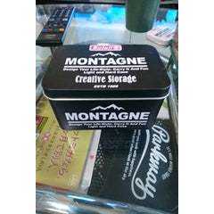 Scatola di immagazzinaggio rettangolare in latta con coperchio soluzione decorativa - Product Image 1